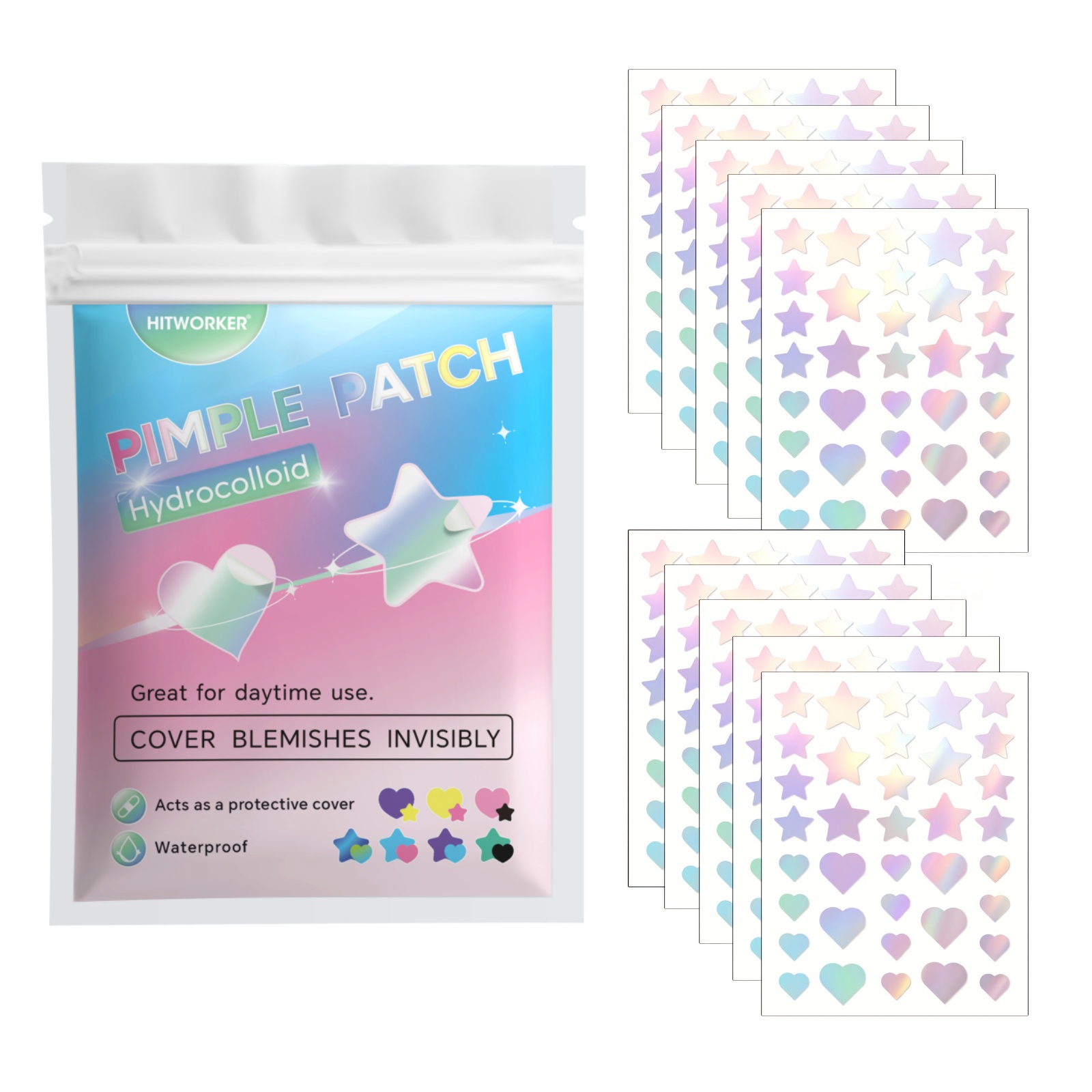 Skincare - 360pcs Colorful Acne Patches – gentle