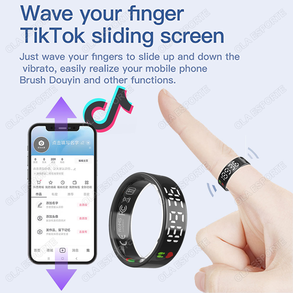 SR08 Smart Ring with Charging  - Health Monitors 评论和价格