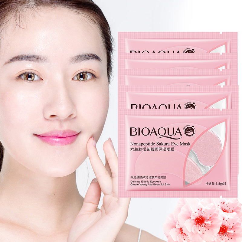 10Pcs=5Pairs Nonapeptide Sakur - Collagen Under Eye Patches 评论和价格